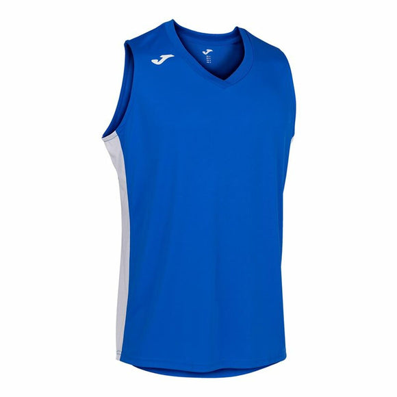 Maglia calcio uomo Joma in blu con scollo a V e dettagli bianchi, ideale per il gioco attivo