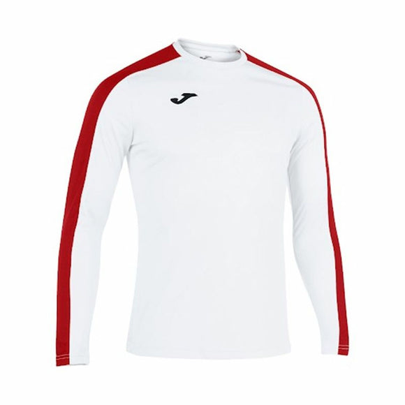 Maglia maniche lunghe bambini Joma in bianco e rosso, ideale per sport e attività all'aria aperta