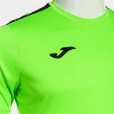 Maglia sportiva uomo Joma verde brillante con logo sulla parte anteriore per il calcio e sport all'aria aperta