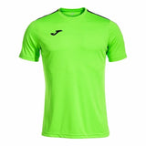 Maglia sportiva uomo Joma in verde brillante, ideale per il calcio e le attività all'aria aperta