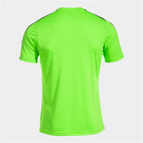 Maglia sportiva uomo Joma in verde fluorescente, perfetta per il calcio e le attività all'aria aperta