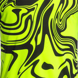 Maglia da calcio uomo Joma Lion II giallo fluorescente con design ondulato per sport e attività all'aria aperta