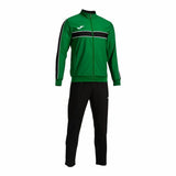 Tuta Joma Sport Victory uomo in verde con pantaloni neri per sport e attività all'aria aperta