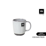 Tazza in ceramica nera La Mediterránea con bordo irregolare e design elegante per casa e cucina