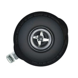 Frullatore Lafe 1,5 litri nero visto dall'alto con lama in acciaio inox per frullare efficacemente