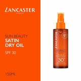 Olio solare protettivo Lancaster SPF 30 in flacone spray da 150ml per un'abbronzatura veloce e sicura