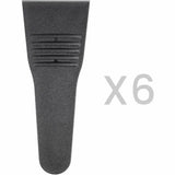 Set di 6 spatole in plastica per piastra grill Livoo senza PFAS, ideali per cucinare senza graffiare