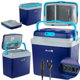 Mini frigo portatile 33 litri Łucznik con maniglia e connettori per auto e rete elettrica