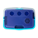 Mini frigo portatile 33 litri in blu con maniglia ergonomica per trasportare cibi e bevande