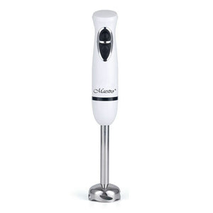 Frullatore a immersione 300W Feel Maestro in bianco con manico ergonomico e lama in acciaio inox
