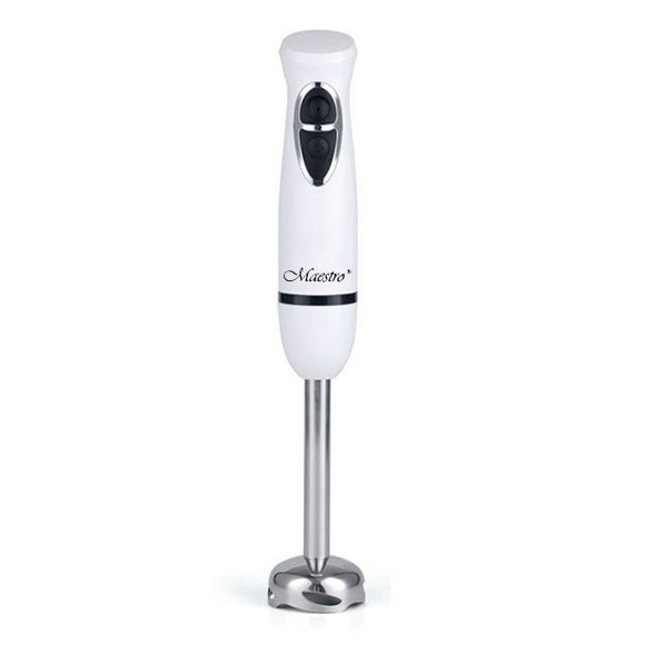 Frullatore a immersione 300W Feel Maestro in bianco con manico ergonomico e lama in acciaio inox
