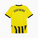 Maglia Borussia Dortmund uomo 2024 gialla con dettagli neri sul retro per i fan del calcio