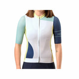 Maglia da ciclismo donna Hemon in tessuto leggero, con maniche corte e zip frontale, ideale per le pedalate estive