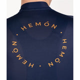 Maglia da ciclismo uomo azzurra Hemon con logo distintivo sul retro per ciclisti appassionati