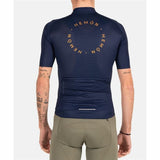 Maglia da ciclismo uomo azzurra Hemon con design aderente per comfort durante le uscite in bici