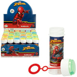 Confezione di bolle di sapone Spider-Man con tubetti colorati e bacchetta per creare bolle divertenti