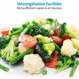 Verdure surgelate miste pronte per la cottura in microonde bianco 700W per una preparazione rapida
