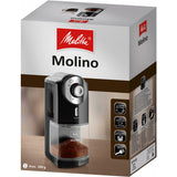 Macinacaffè elettrico Melitta con contenitore trasparente per polvere di caffè fino a 200 g