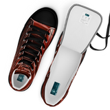 Sneakers alte in tela da uomo - spirale red