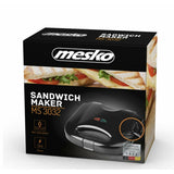Scatola del maker di panini piastra grill elettrica Adler MS 3032 con piastre antiaderenti e design compatto