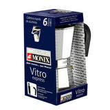 Caffettiera italiana 6 tazze Monix Vitro express in alluminio con design elegante e pratico
