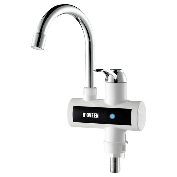 Bollitore elettrico istantaneo acciaio inox N'oveen con rubinetto e design moderno per acqua calda immediata