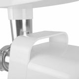 Dettaglio del tritacarne elettrico Orbegozo con design elegante e funzionalità moderna per la cucina