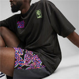 Pantaloncini sportivi uomo AC Milan Puma con design colorato in stile urbano per sport e attività all'aperto