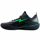 Scarpe da basket uomo Peak Lightning 11 in nero con dettagli verdi per performance elevate sul campo