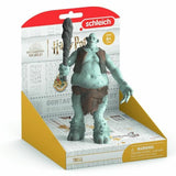 Figura del personaggio Harry Potter Schleich Troll con bastone su supporto di presentazione colorato