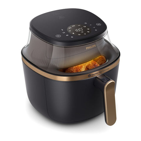 Friggitrice ad Aria Philips NA342/00 Nero Oro 2000 W 1,4 Kg 7,2 L