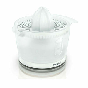 Spremiagrumi elettrico Philips in bianco con design ergonomico per estrazione facile di succhi freschi