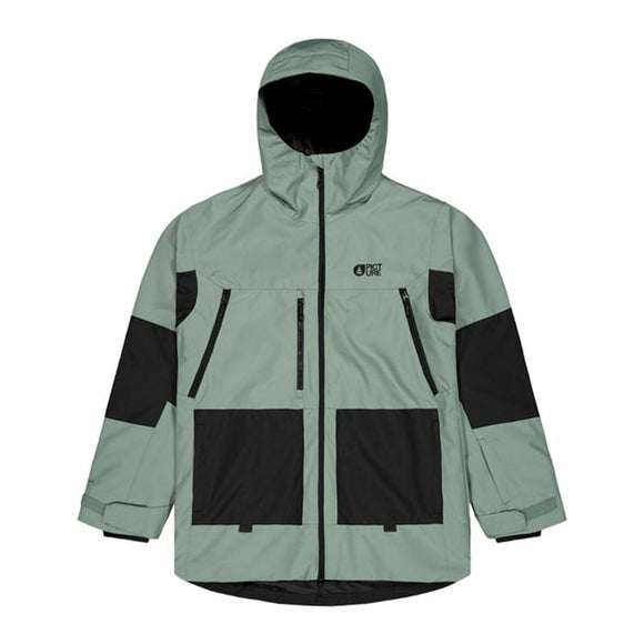 Giacca sportiva uomo Picture Jomoh in verde con cappuccio e tasche capienti per attività all'aria aperta