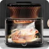 Friggitrice ad aria 4,5 litri con design elegante, perfetta per cucinare pollo e piatti gustosi rapidamente