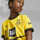 Maglia Borussia Dortmund bambini in giallo con logo Puma e design accattivante per i giovani tifosi