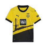 Maglia Borussia Dortmund bambini in giallo e nero con logo Puma per giovani appassionati di calcio