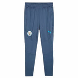 Pantaloncini calcio uomo Puma in blu con logo del Manchester City, ideali per allenamenti e partite.