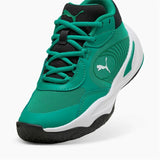 Scarpe basket Puma uomo verde con design moderno e suola resistente per prestazioni ottimali sul campo