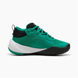 Scarpe basket Puma uomo in verde con design sportivo e suola adatta per il massimo grip sul campo
