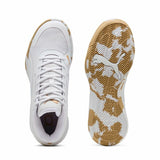 Scarpe da basket Puma Court Pro uomo in bianco con suola in gomma per un'aderenza ottimale