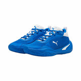 Scarpe da basket Puma uomo in blu con dettagli bianchi, ideali per giocatori e appassionati di sport