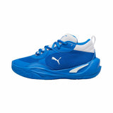 Scarpe da basket Puma uomo in blu con suola antiscivolo, ideali per prestazioni sportive elevate