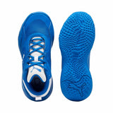 Scarpe da basket Puma uomo in blu con suola antiscivolo e design moderno per prestazioni elevate