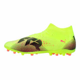 Scarpe da calcio Puma Future 8 Pro uomo in giallo fluo con suola adatta per terreni erbosi