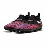 Scarpe da calcio Puma Future 8 uomo in nero e rosso con suola adatta per campi in erba naturale