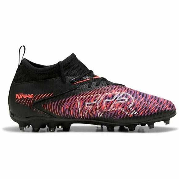 Scarpe da calcio Puma Future 8 uomo in nero e rosso con suola per campi in erba naturale