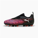 Scarpe da calcio Puma Future adulti in nero e rosa, ideali per prestazioni elevate sul campo