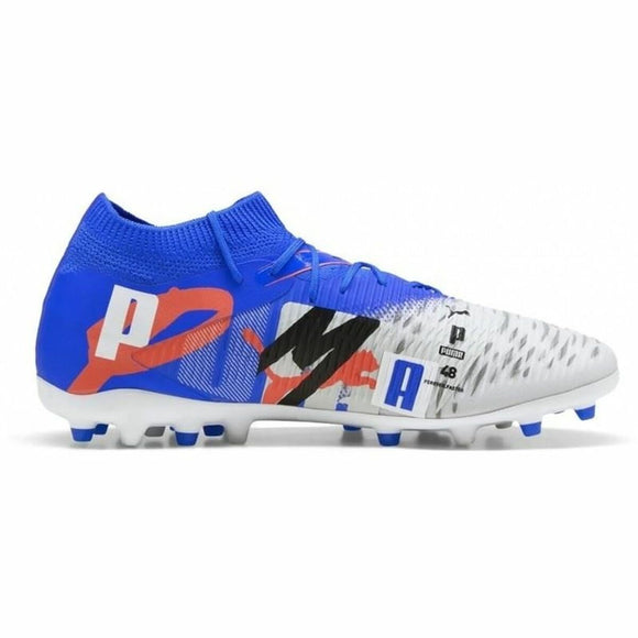 Scarpe da calcio Puma Future uomo in blu con design moderno e suola adatta per campi in erba naturale