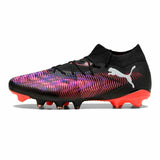 Scarpe da calcio Puma Future uomo in nero e rosa con suola ad alta trazione per prestazioni ottimali