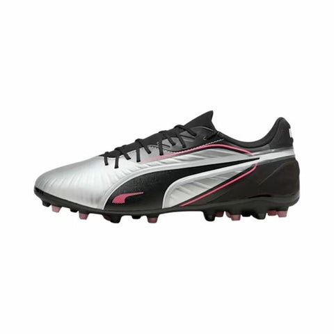 Scarpe da Calcio per Adulti Puma King Match Mg Nero